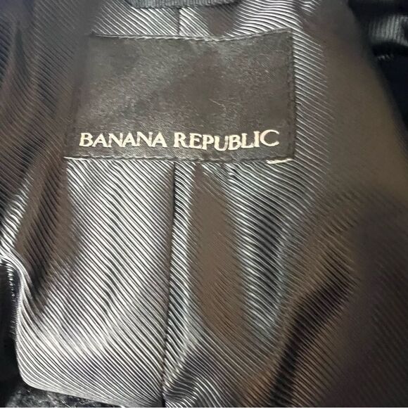 NWT Banana Republic Coat Wool Cotton Grey Animal Print Size S - Picture 7 of 9